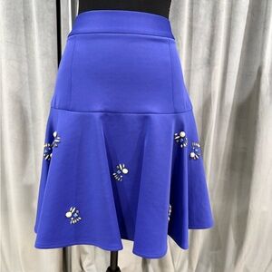 Catherine Malandrino Royal Blue A-Line Skirt